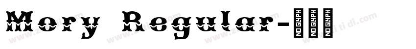 Mory Regular字体转换